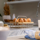 Porta Ovos Enjoy Areia - 19,5x13cm