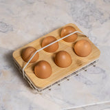 Porta Ovos Enjoy Areia - 19,5x13cm