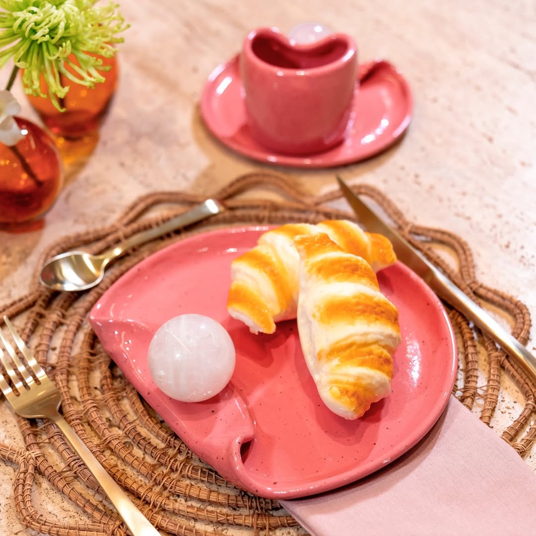 Prato Rosa Dots - 19x22cm