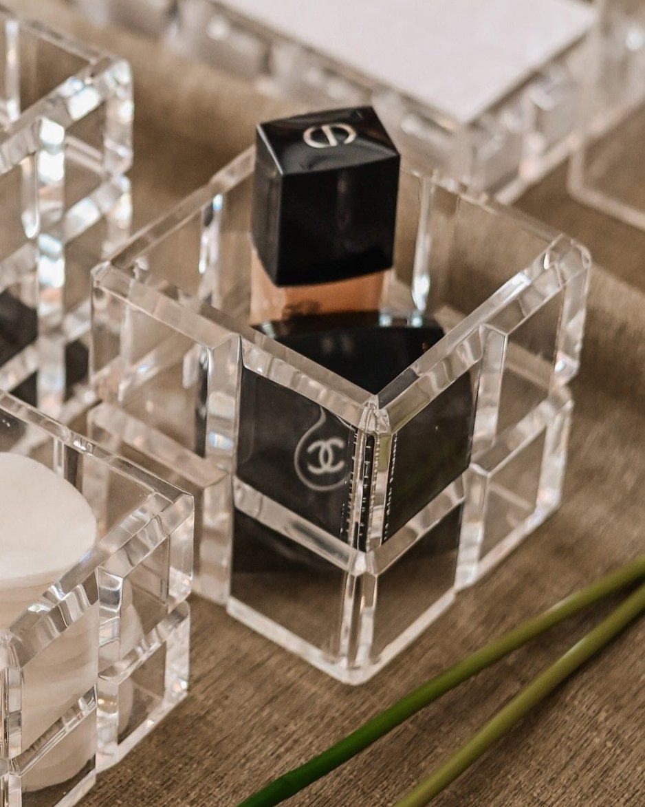 Cubo Bisotê Acrílico M - 10cm