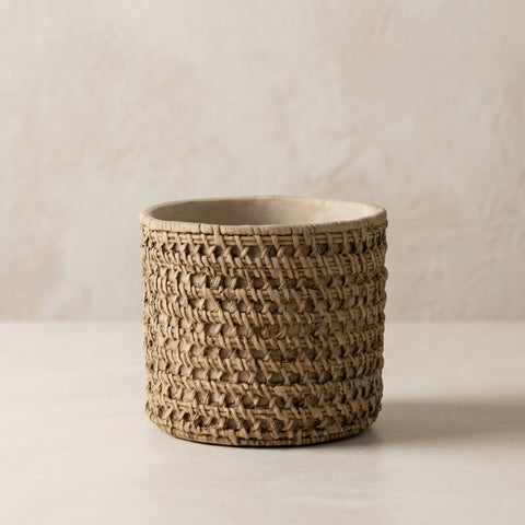 Cachepot Cimento Nude - 15cm