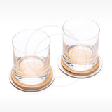 Porta Copos em Acrílico e Bambu - 10cm