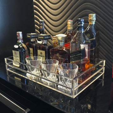 Bandeja em Acrílico Bar Frisada - 60x40cm