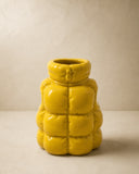Vaso Colete Puffer Cerâmica - 14cm