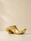 Escultura Abstrata Resina Dourada