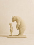 Escultura Urso Polirresina Bege