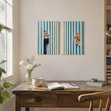 Quadro Azulejo Dali e Marilyn ambientado