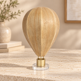 ESCULTURA BALÃO VOO DOURADO - 28X18 CM