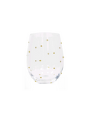 Conjunto c/ 2 Copos Dots Dourado - 500ml