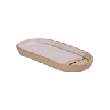 Bandeja Oval Wishes Paz, Amor & Café - 2,5 × 11,5 × 22,5 cm