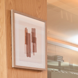 Quadro em Poliestireno e Canva B - 50 x 40 x 3 cm