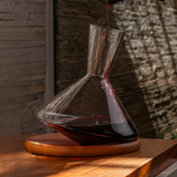Decanter Savant em Cristal Ecológico com Base de Madeira – 2,3L