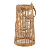 Lanterna em Fibra Natural com Alça – 53,5 x 29 cm