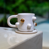 Caneca c/ Pires Dots Branca - 320ml