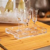 Bandeja Acrilica com Alça M - 33x23cm
