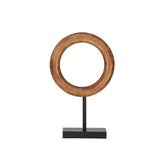 Escultura Decorativa Argola - 40,9 × 24,5 × 9 cm