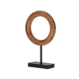 Escultura Decorativa Argola - 40,9 × 24,5 × 9 cm