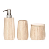 Kit Banheiro Madeira - 3 peças