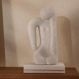 Escultura Abstrata Art Nouveau Polirresina - 32 x 16 cm