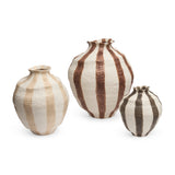 Vaso Decorativo Listrado P – 20,5 x 18 x 17 cm