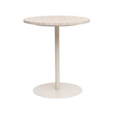 Mesa Lateral de Metal e Mármore Stone - 56 x 35 cm
