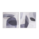 Quadro em Poliestireno e Canva B - 80 x 80 x 3,5 cm