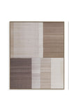 Quadro Decorativo Quadriculado Neutro I – 100 x 80 x 4 cm