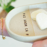 Conjunto Café Afetivo Wishes Paz, Amor & Café (3 Peças)