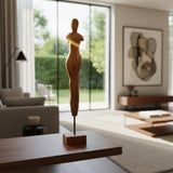 Escultura Humana Madeira P - 66 x 10,5 x 10,5 cm