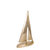 Escultura Barco Dourado - 32,5 x 21,5 x 7,5 cm