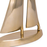 Escultura Barco Dourado - 32,5 x 21,5 x 7,5 cm
