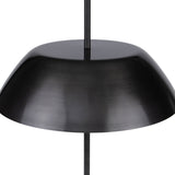 Luminária Cogumelo Preta Mármore - 60 x 36 cm