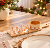 Tábua Encanto de Natal Bambu 4 Peças - 37x10cm