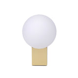 Luminária Decorativa Orb Dourada - 18 × 11 × 15 cm