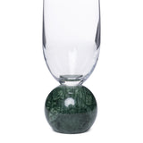 Taças para Espumante/Água Verde Esmeralda (2 Peças) - 17 × 5,5 cm