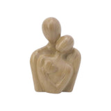 Escultura Decorativa em Resina (Casal com Coração) - 11 × 6,5 × 16 cm