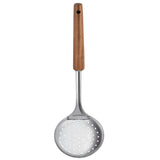 Escumadeira Inox c/ Cabo de Madeira Acácia