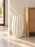 Vaso Fibra de Vidro Branco - 50,5x29cm