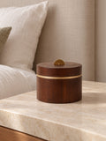 Caixa Decorativa Ferro Marrom - 11,5x14cm