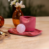 Xícara Rosa Dots - 8cm