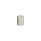Vaso Tubo Amassado Off-White P - 13 × 18,2 cm