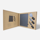 Jogo de Facas para Queijo c/ Tábua de Ardósia - 4 Peças