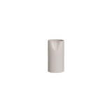 Vaso Tubo Amassado Off-White G - 11,8 × 22,5 cm