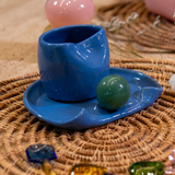 Xícara Azul Dots - 8cm
