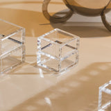 CUBO FRISADO ACRÍLICO TRANSPARENTE - 0,08CM