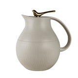 Garrafa Térmica Pássaro Dourado Branco - 1L