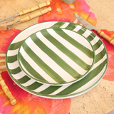 Prato Raso liso Listras Verdes – 2x26cm