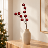 GALHO DECORATIVO POA METALIZADO - 73CM