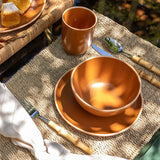 Faqueiro 36 Peças Garbo Bamboo Natural  - 28x22cm