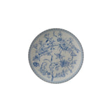 Jogo 4 Pratos Sobremesa Porcelana Hortênsia Azul – 19 cm